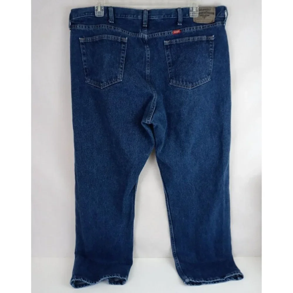 Wrangler Men's Dark Wash Bootcut Jeans Size 44x30 - Picture 1 of 8